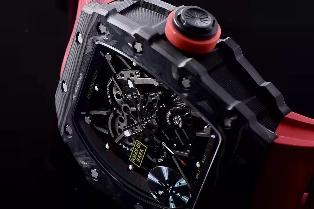 RM 35-01 Black Red Strap 42mm