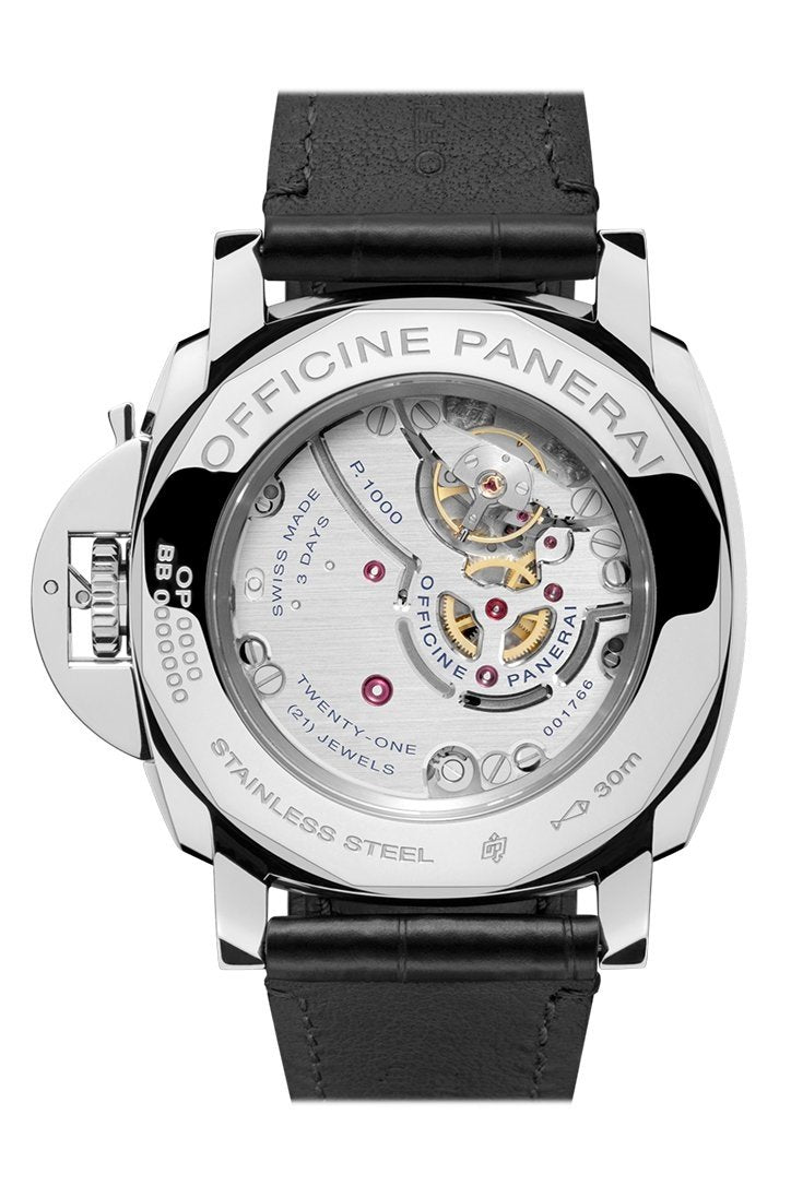 Panerai Luminor Due 3 Days Acciaio - 42mm Black Dial Men's Watch Pam00676