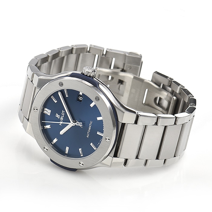 Hublot Classic Fusion Blue Titanium Bracelet 45mm 510.NX.7170.NX