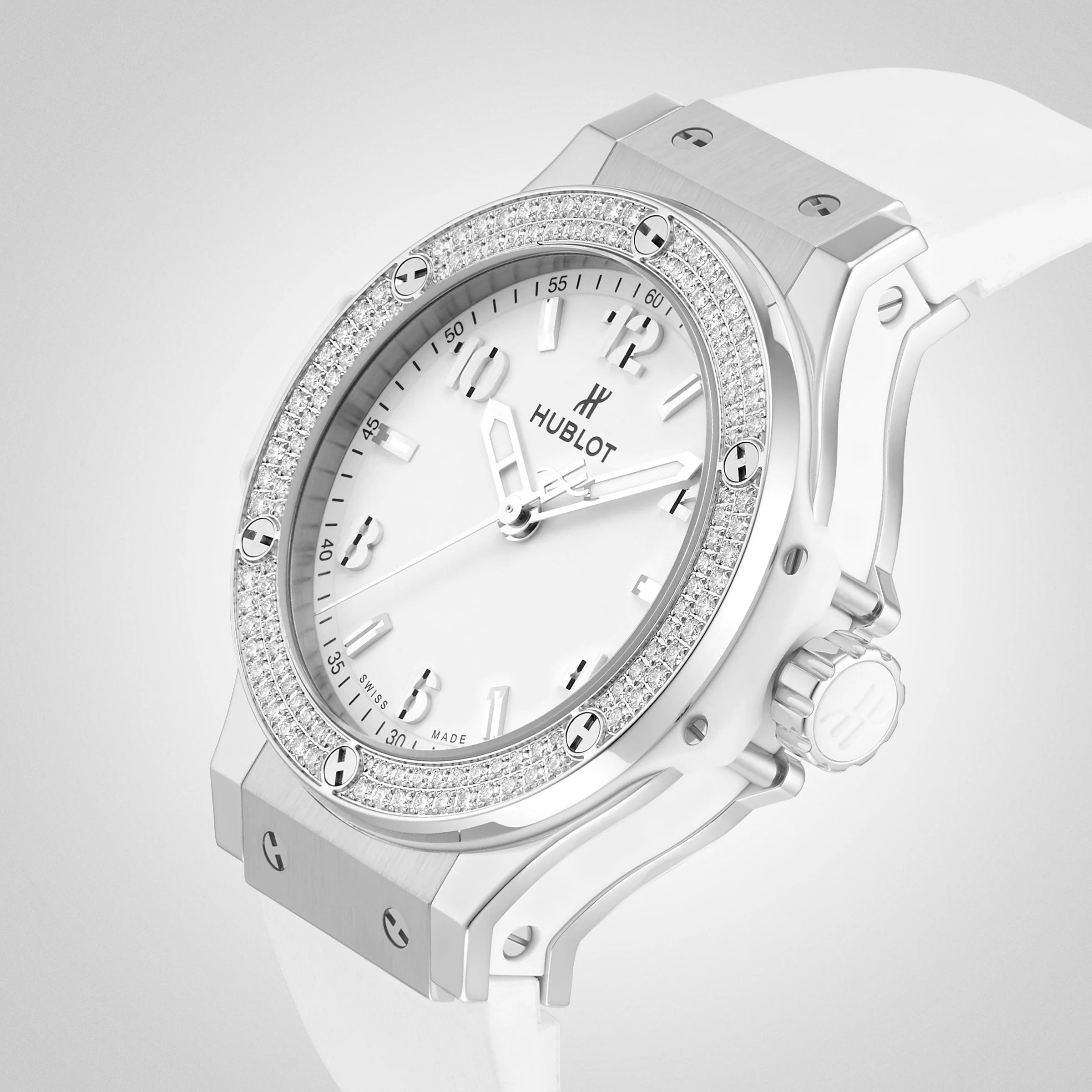 Hublot Big Bang Steel White Diamonds Women's
