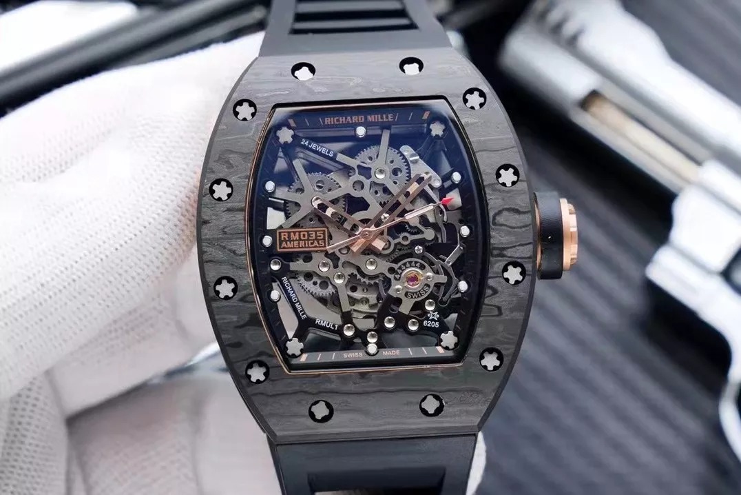 RM 35-02 Black Rose Gold 42mm