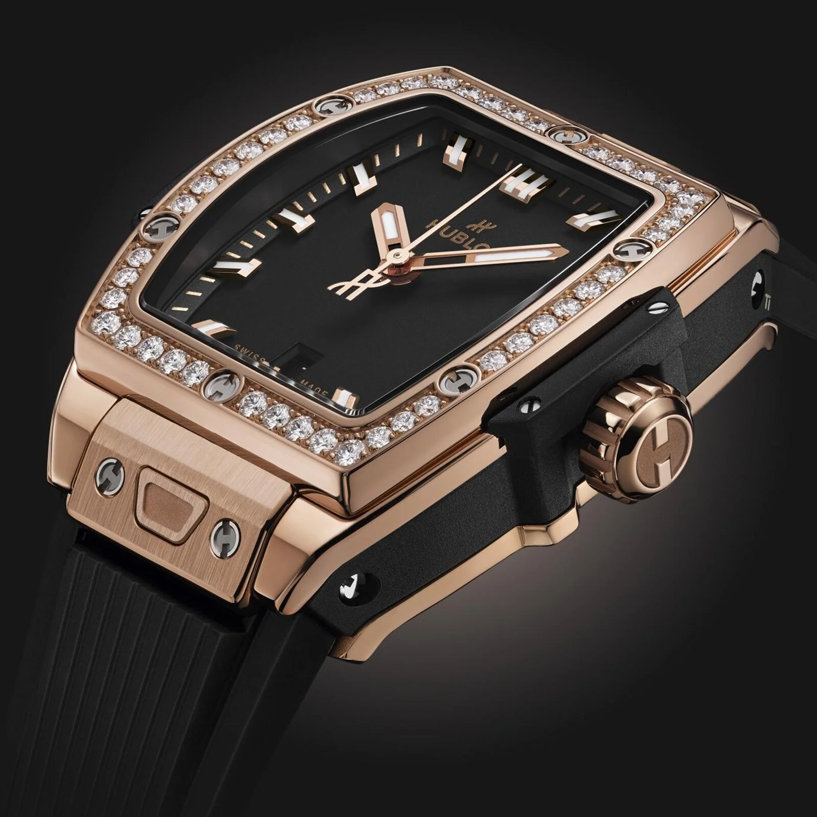 Hublot Spirit Of Big Bang King Gold Diamonds Women's