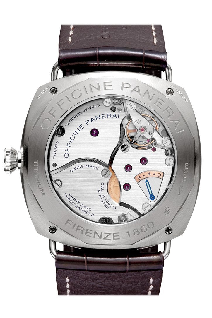 Panerai Radiomir 8 Days Titanio 45mm Brown Dial Men's Watch Pam00346