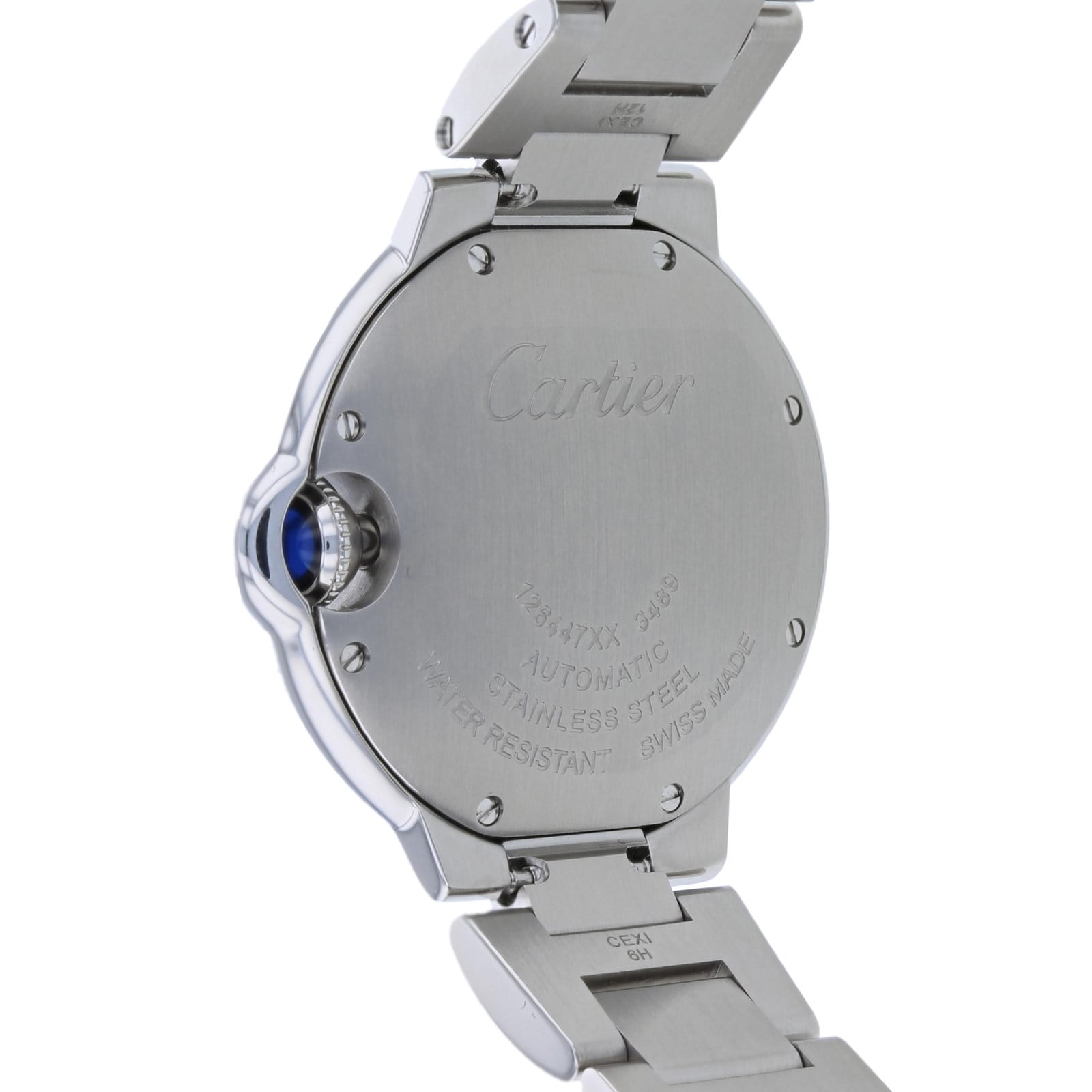 Cartier Ballon Bleu De Cartier Watch 33mm, Automatic Movement, Steel, Diamonds-P17310731