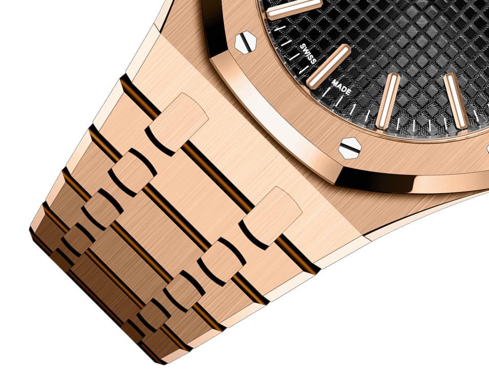 Audemars Piguet ROYAL OAK Pink Gold Black Dial 41mm