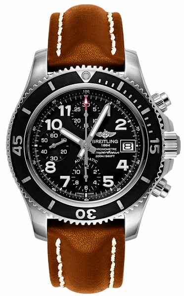 Breitling Superocean Chronograph brown strap 42mm