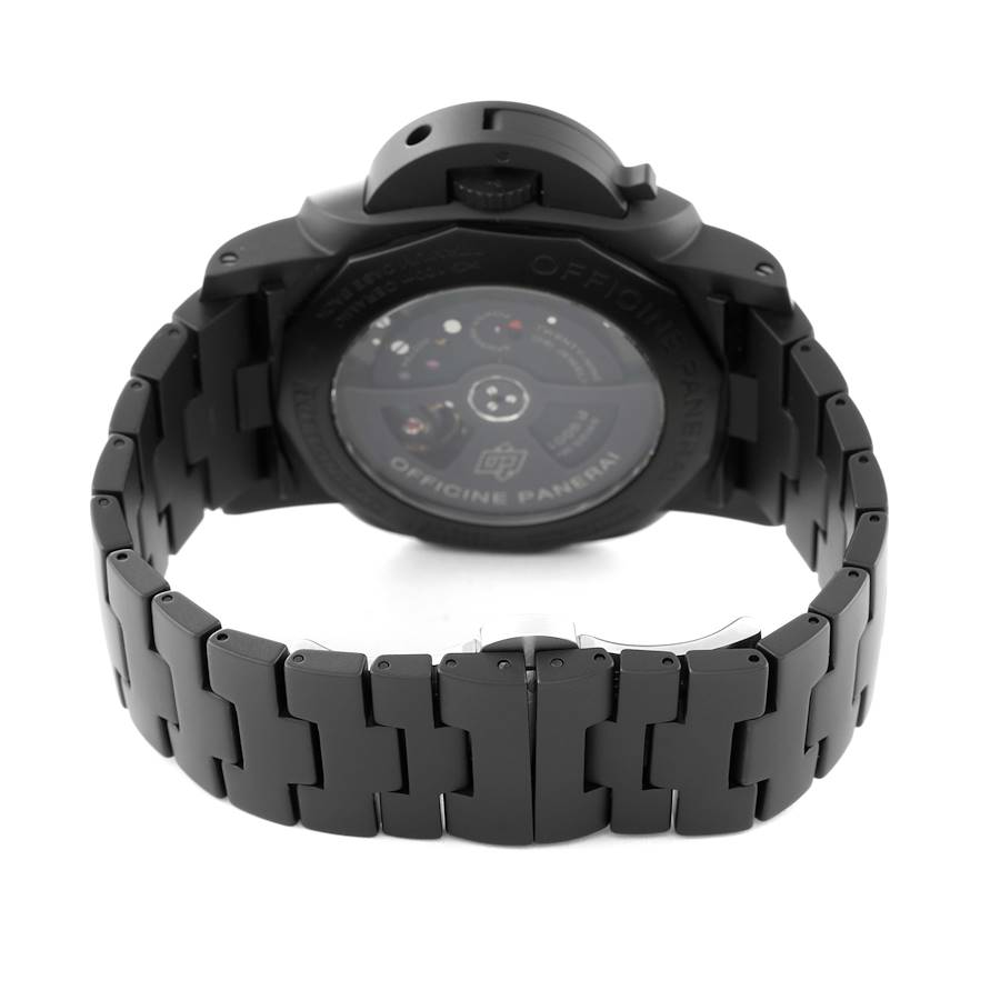 Panerai Tuttonero - Luminor 1950 3 Days Gmt Automatic Ceramica 44mm Black Dial Men's Watch Pam00438