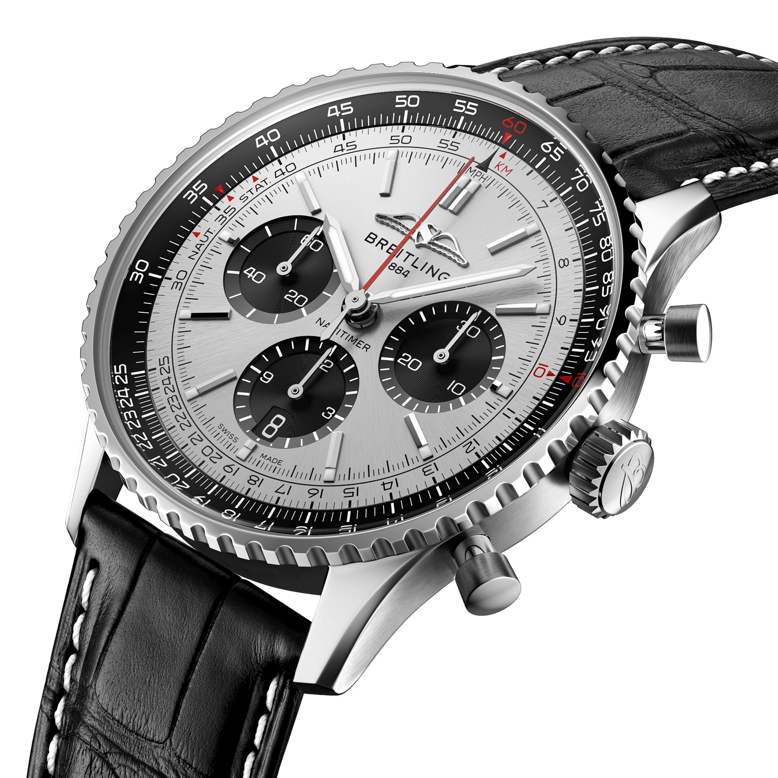 Breitling Navitimer B01 Chronograph 43mm Mens Watch Silver-P17532091