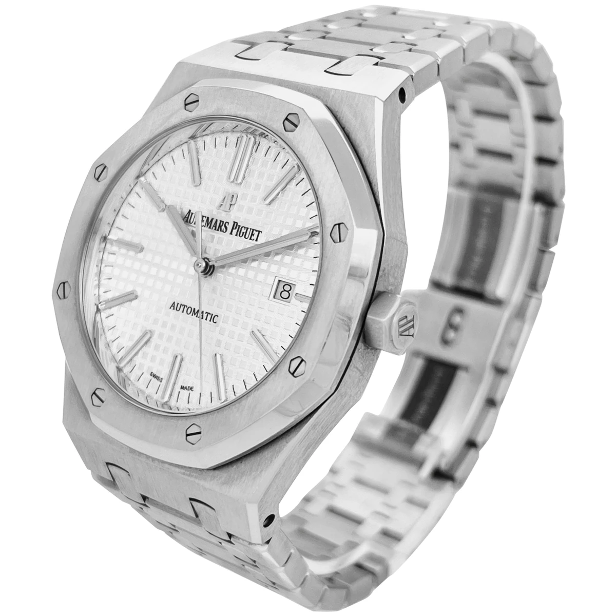 Audemars Piguet Royal Oak 41mm Rhodium-toned Dial Titanium Bracelet Men's Watch 15403IP.OO.1220IP.01