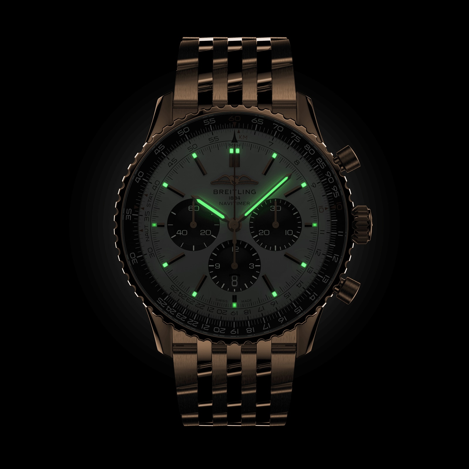 Breitling Navitimer B01 Chronograph 46mm Mens Watch Silver-P17532102