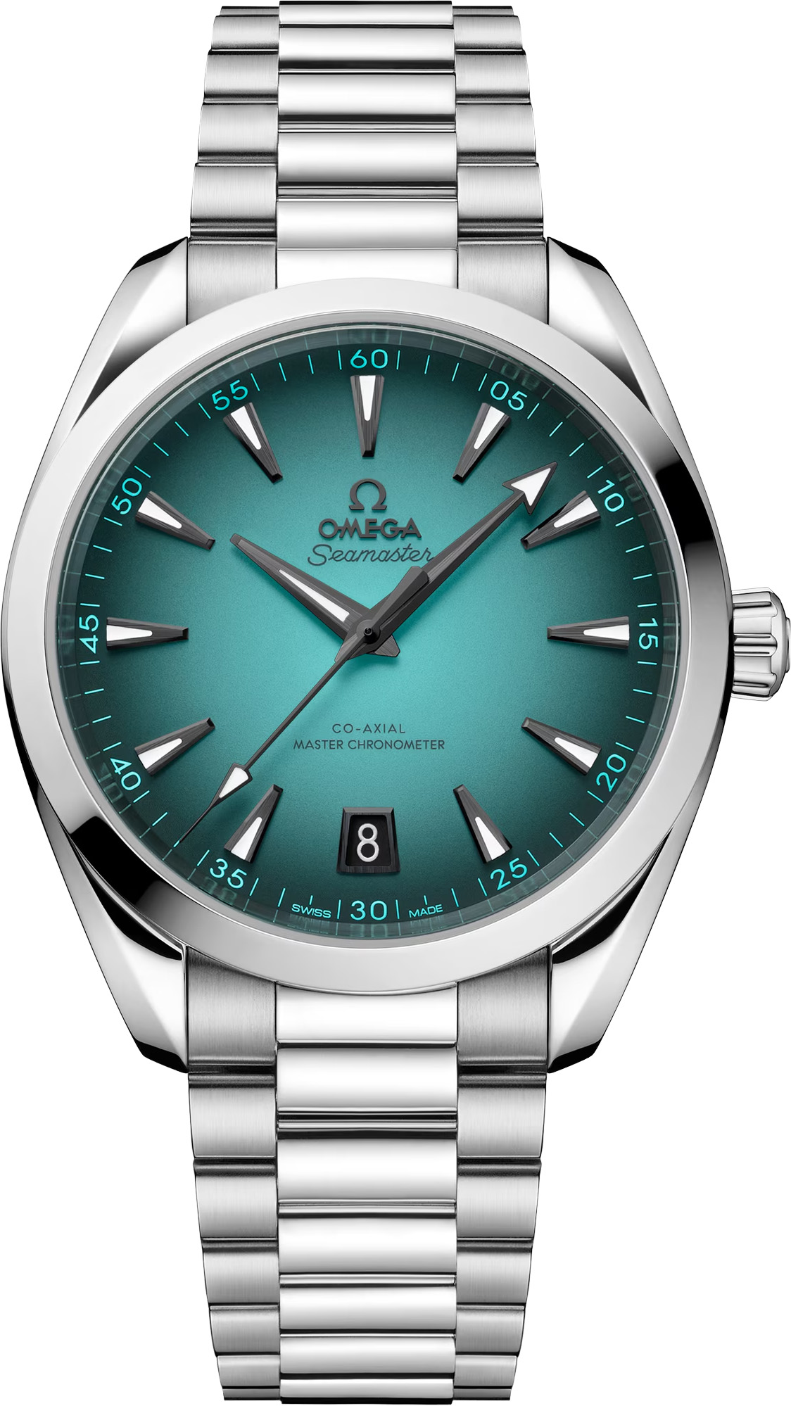 2025 Omega Aqua Terra 150M Turquoise Dial 41mm 220.10.41.21.03.006