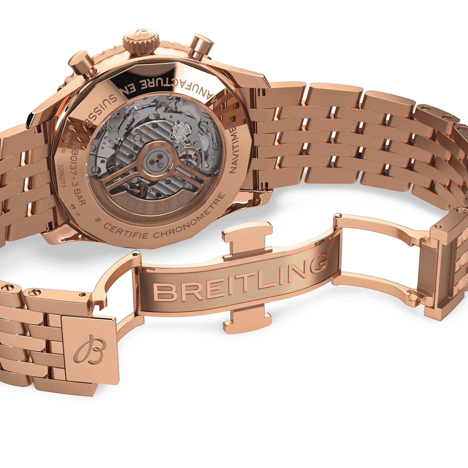 Breitling Navitimer B01 Chronograph 46mm Mens Watch Silver-P17532102