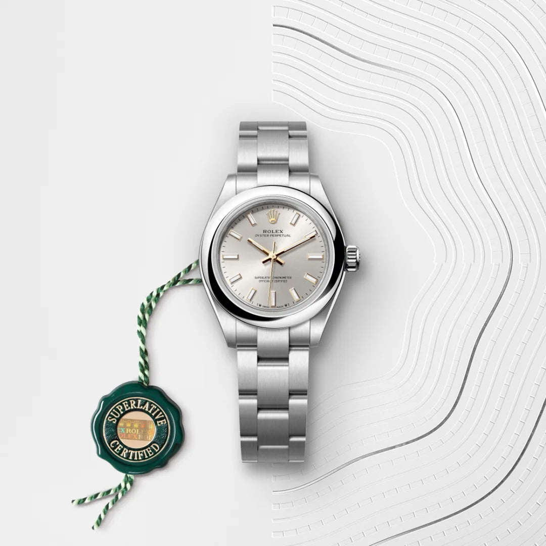 2025 Oyster Perpetual 28 Rolex Oyster, 28 mm, Oystersteel M276200-0001