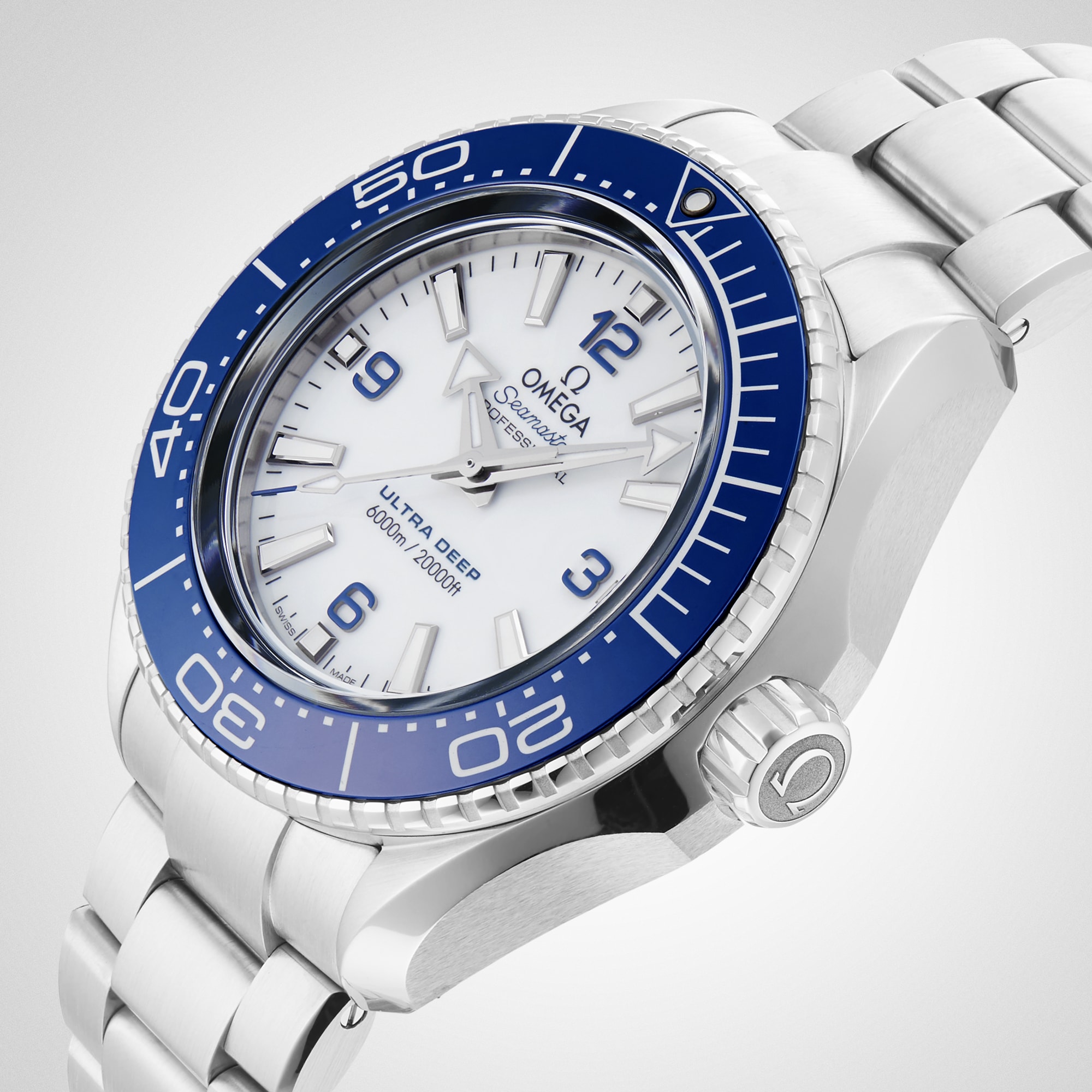 Omega Seamaster Planet Ocean Ultra Deep 6000m Co-Axial Master Chronometer 45.5mm Mens Watch White-P17331937