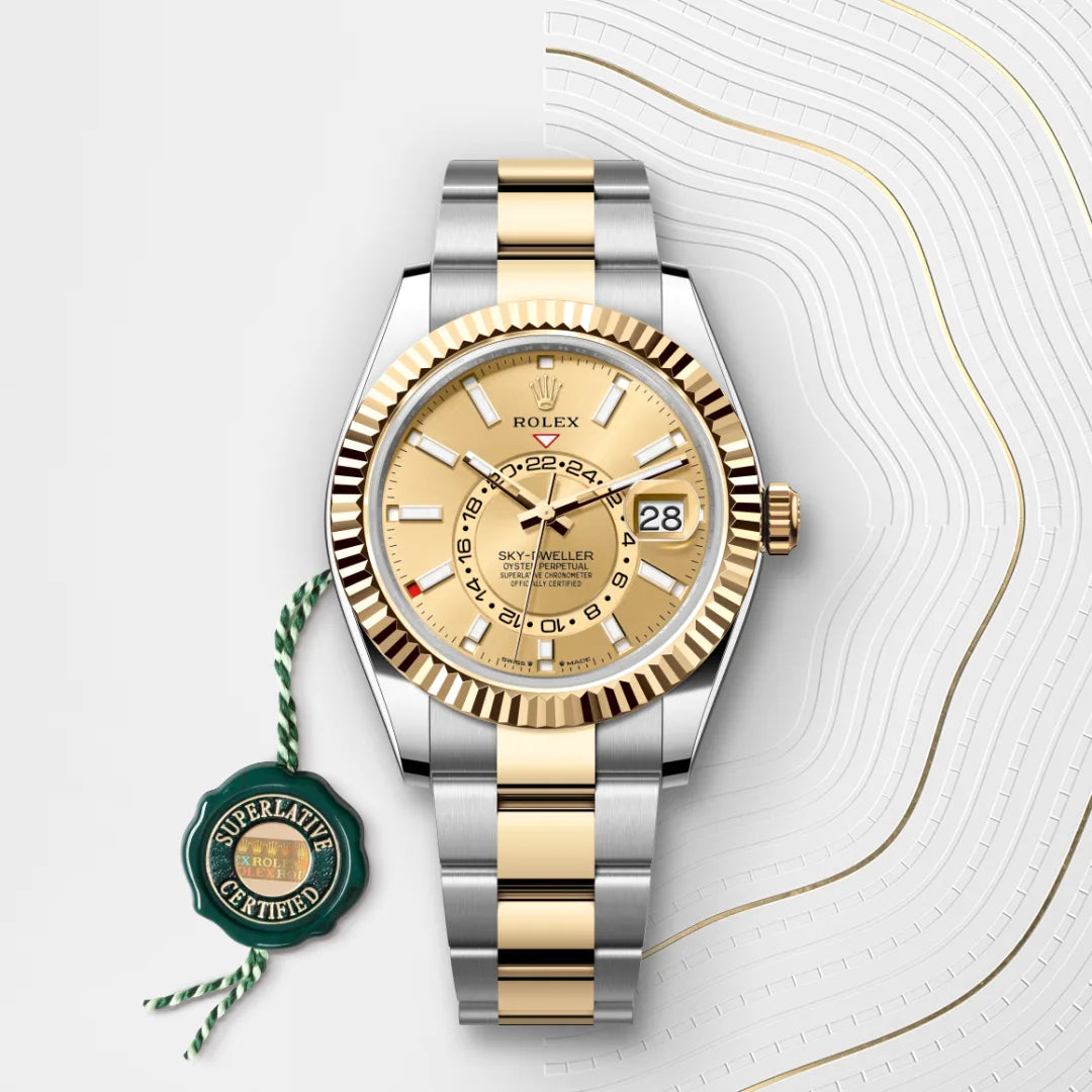 2025 Sky-Dweller Rolex Oyster, 42 mm, Oystersteel and yellow gold M336933-0001