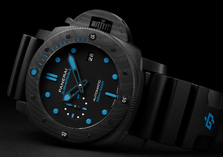 Panerai Luminor Submersible 1950 Carbotech Automatic Black Dial Men's Watch PAM01616