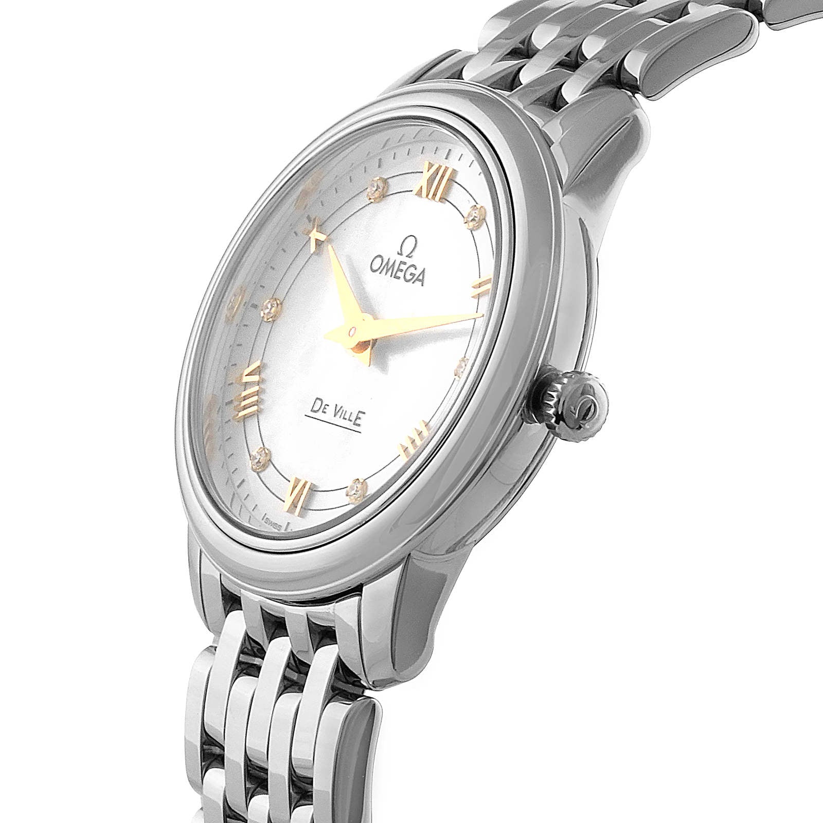 Omega De Ville Ladies 27mm Quartz Stainless Steel Watch-P17331204