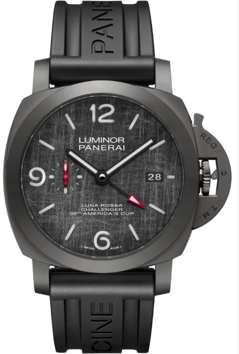 Panerai Luminor Luna Rossa GMT Automatic Grey Dial Men's Watch PAM01036