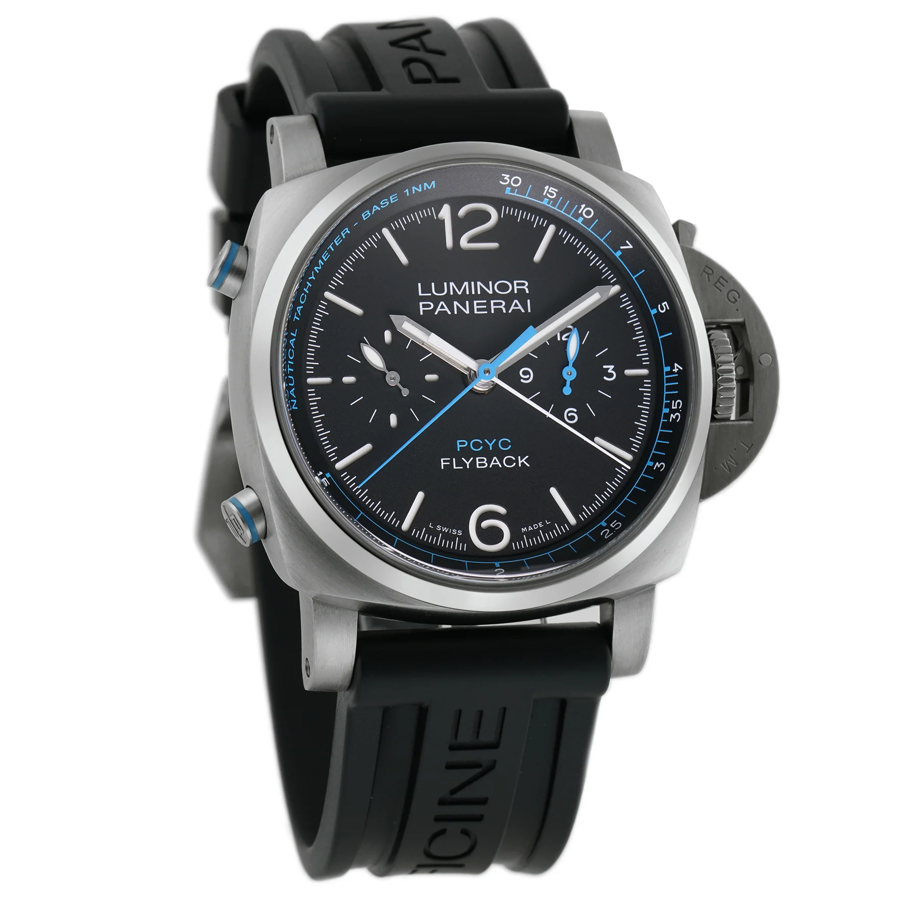Panerai Luminor 1950 PCYC Chrono Flyback Automatic Black Dial Men's Watch PAM00764