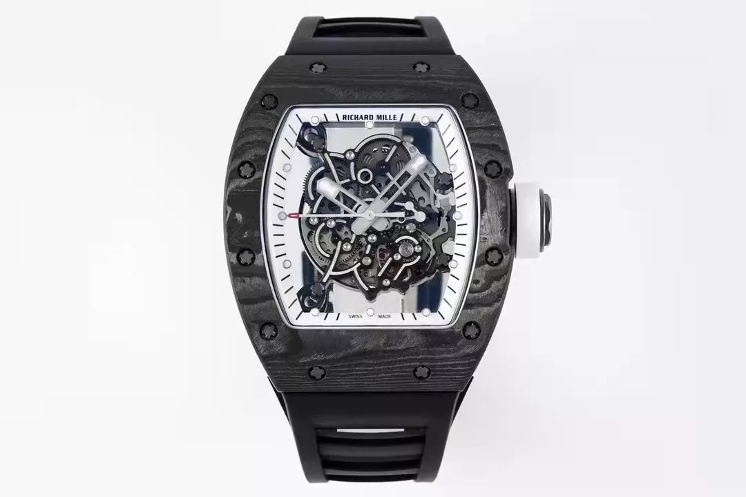RM055 Skeleton Black 42mm