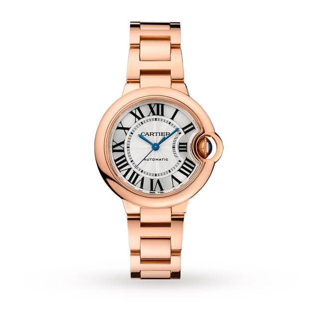Cartier Ballon Bleu De Cartier Watch 33mm, Automatic Movement, Rose Gold-P17310830