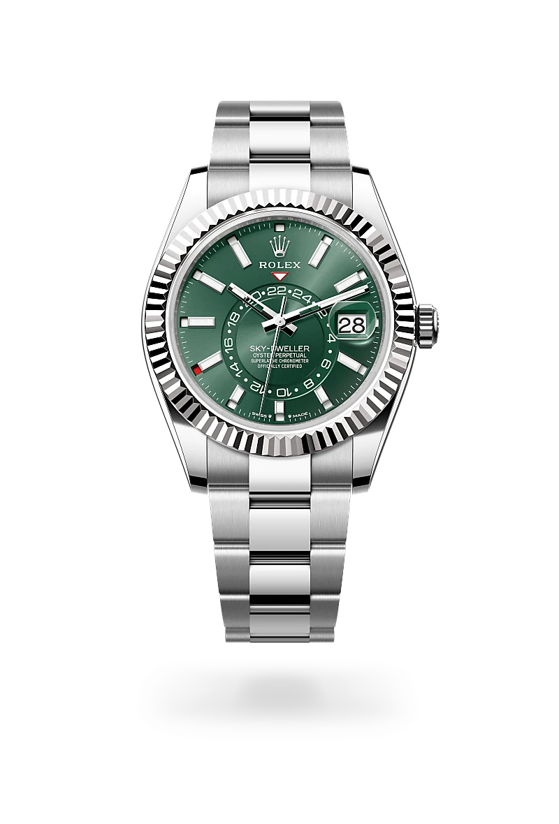 2025 Sky-Dweller Rolex Oyster, 42 mm, Oystersteel and white gold M336934-0001