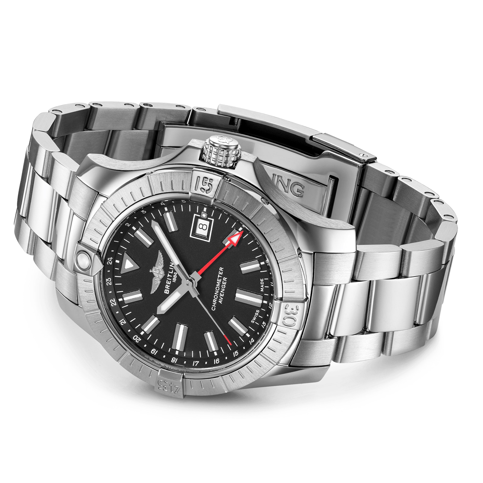 Breitling Avenger Automatic GMT 43 Stainless Steel-P17531872