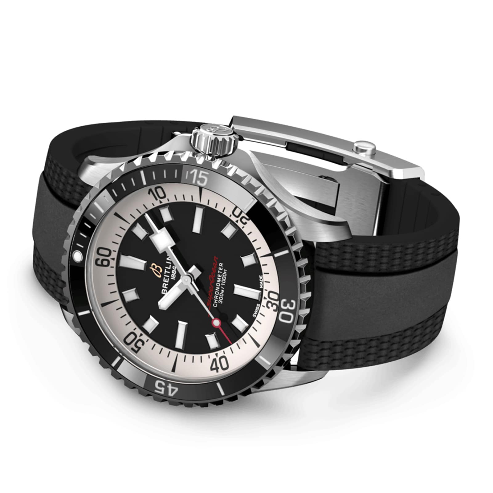 Breitling Superocean 42mm Mens Watch Black Rubber-P17532125