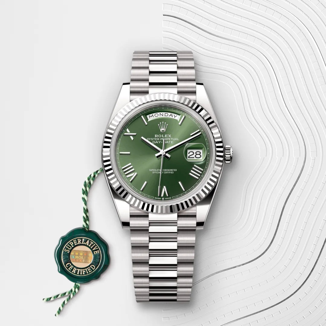 2025 Day-Date 40 Rolex Oyster, 40 mm, white gold M228239-0033