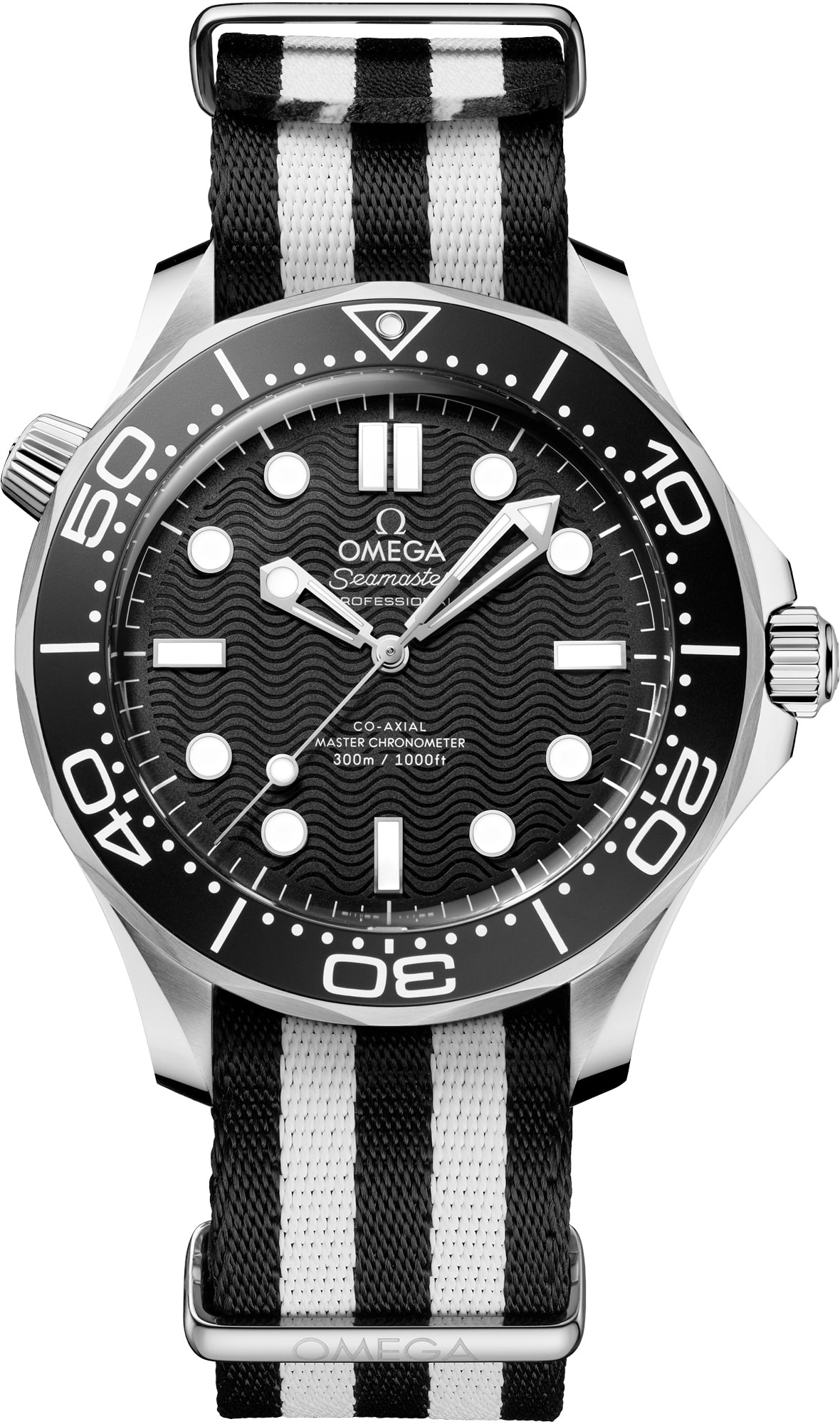 2025 Omega 210.32.42.20.01.005 Seamaster Diver 300M Black Dial on NATO Strap