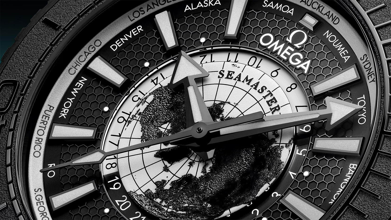 2025 Omega 215.92.46.22.01.007 Seamaster Planet Ocean 600M Worldtimer