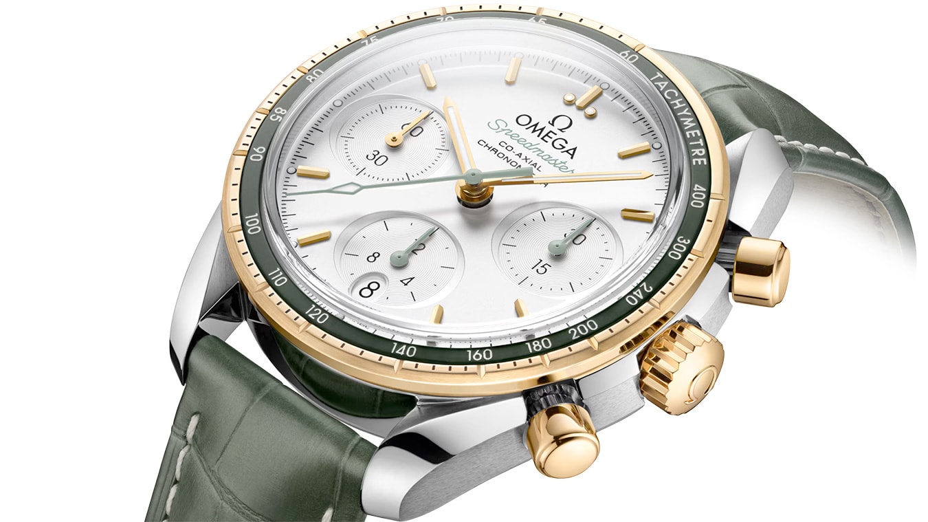 2025 Omega 324.23.38.50.02.001 Speedmaster 38 mm Steel Yellow Gold on Strap