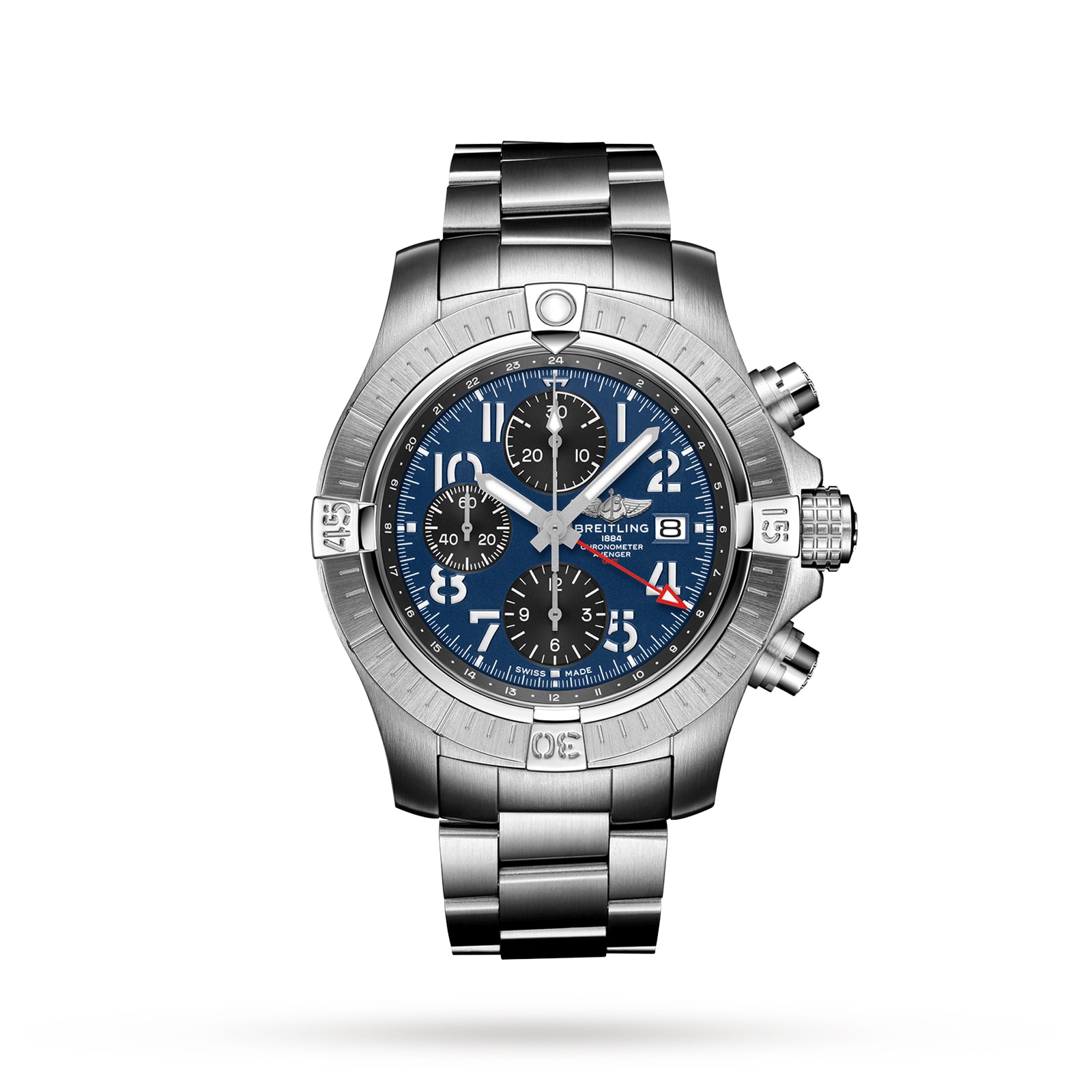 Breitling Avenger Chronograph GMT 45 Stainless Steel-P17532187
