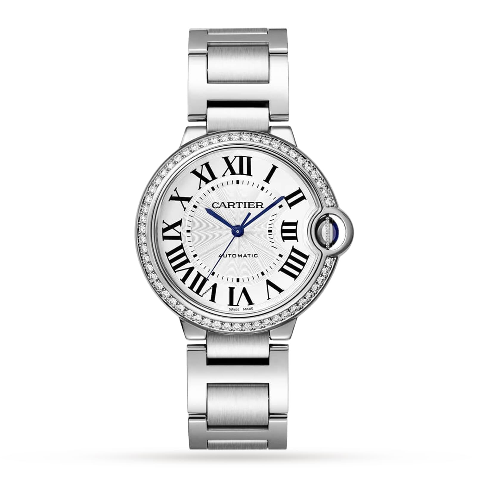 Cartier Ballon Bleu de Cartier watch, 36 mm, mechanical movement with automatic winding. Steel case,-P17311148