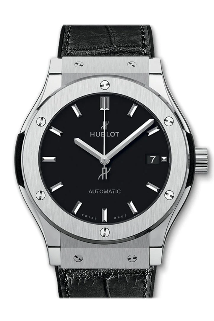 Hublot Classic Fusion Automatic Black Dial Titanium Men's Watch 542.NX.1171.LR