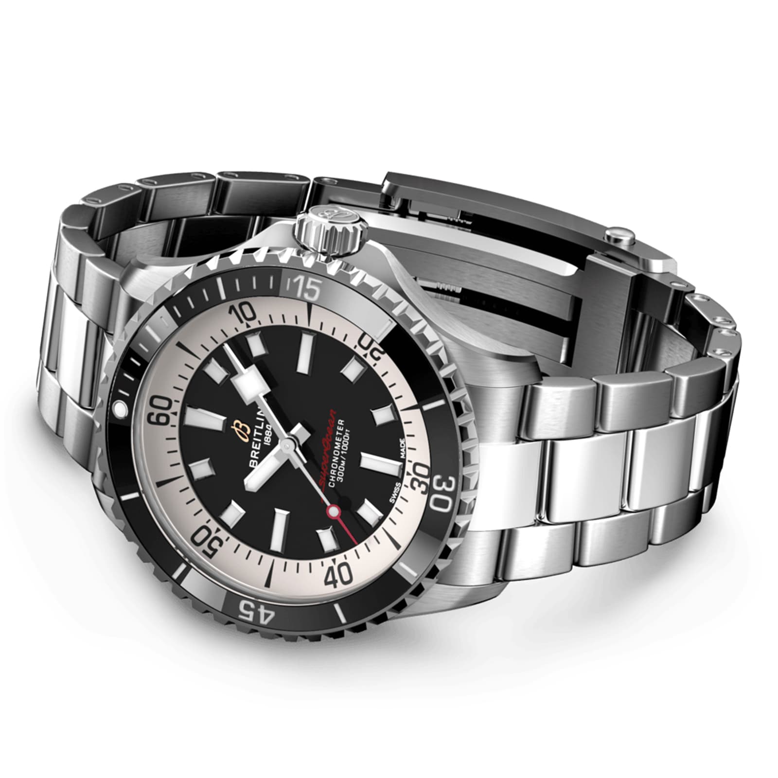 Breitling Superocean 42mm Mens Watch Black-P17532124