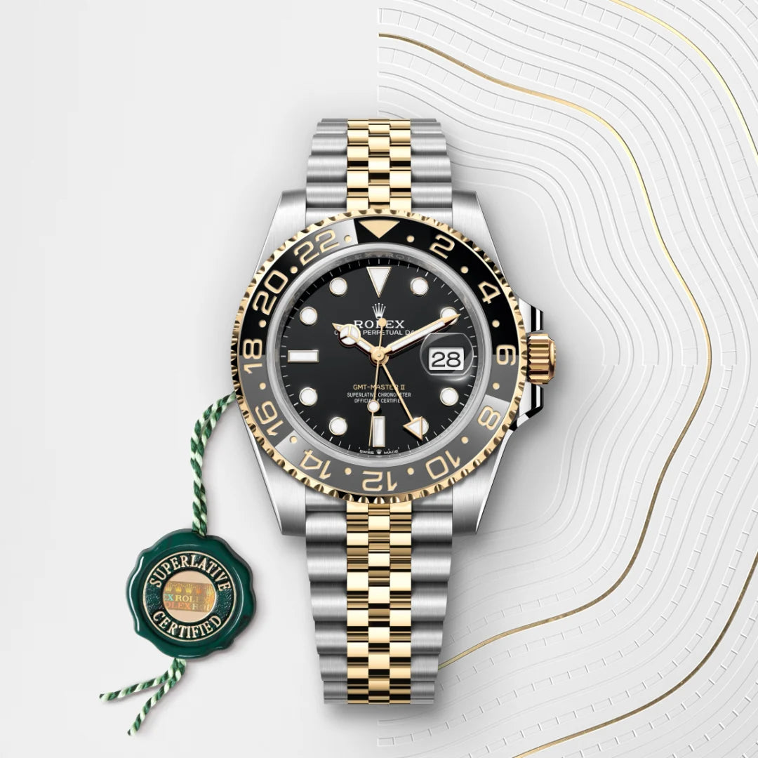 2025 GMT-Master II Rolex Oyster, 40 mm, Oystersteel and yellow gold M126713GRNR-0001