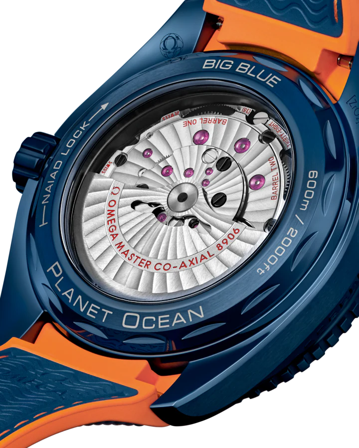 Omega Seamaster Planet Ocean 600M 45.5 mm, blue ceramic on rubber strap