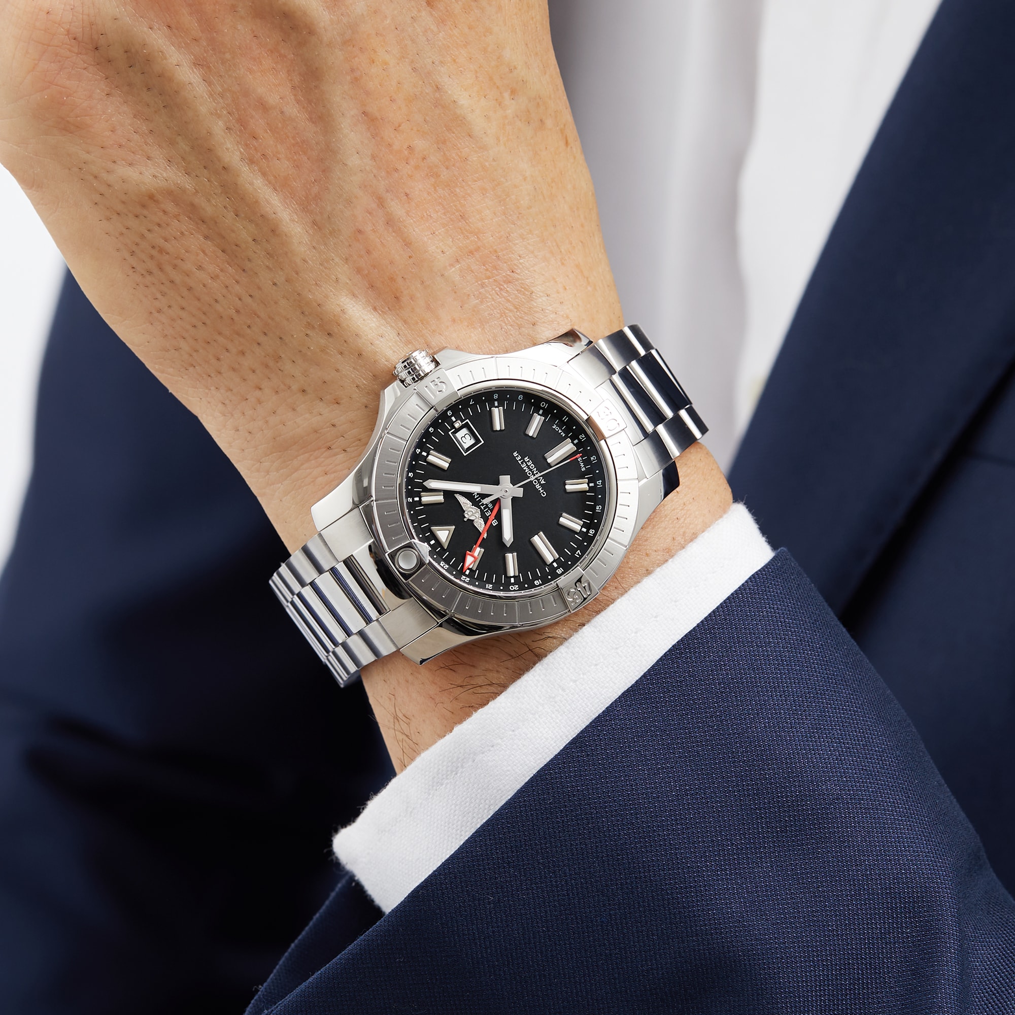 Breitling Avenger Automatic GMT 43 Stainless Steel-P17531872