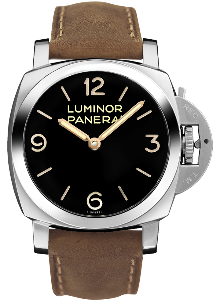 Panerai Luminor 1950 3 Days Acciaio 47mm Black Dial Men's Watch Pam00372
