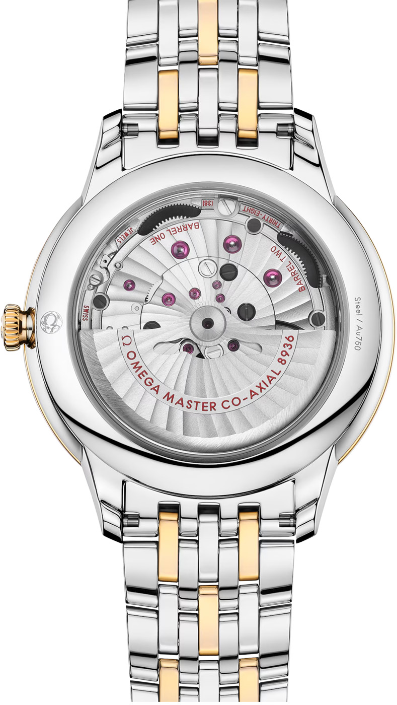 2025 Omega 434.20.42.22.10.001 De Ville Prestige 42mm Steel and Yellow Gold on Bracelet