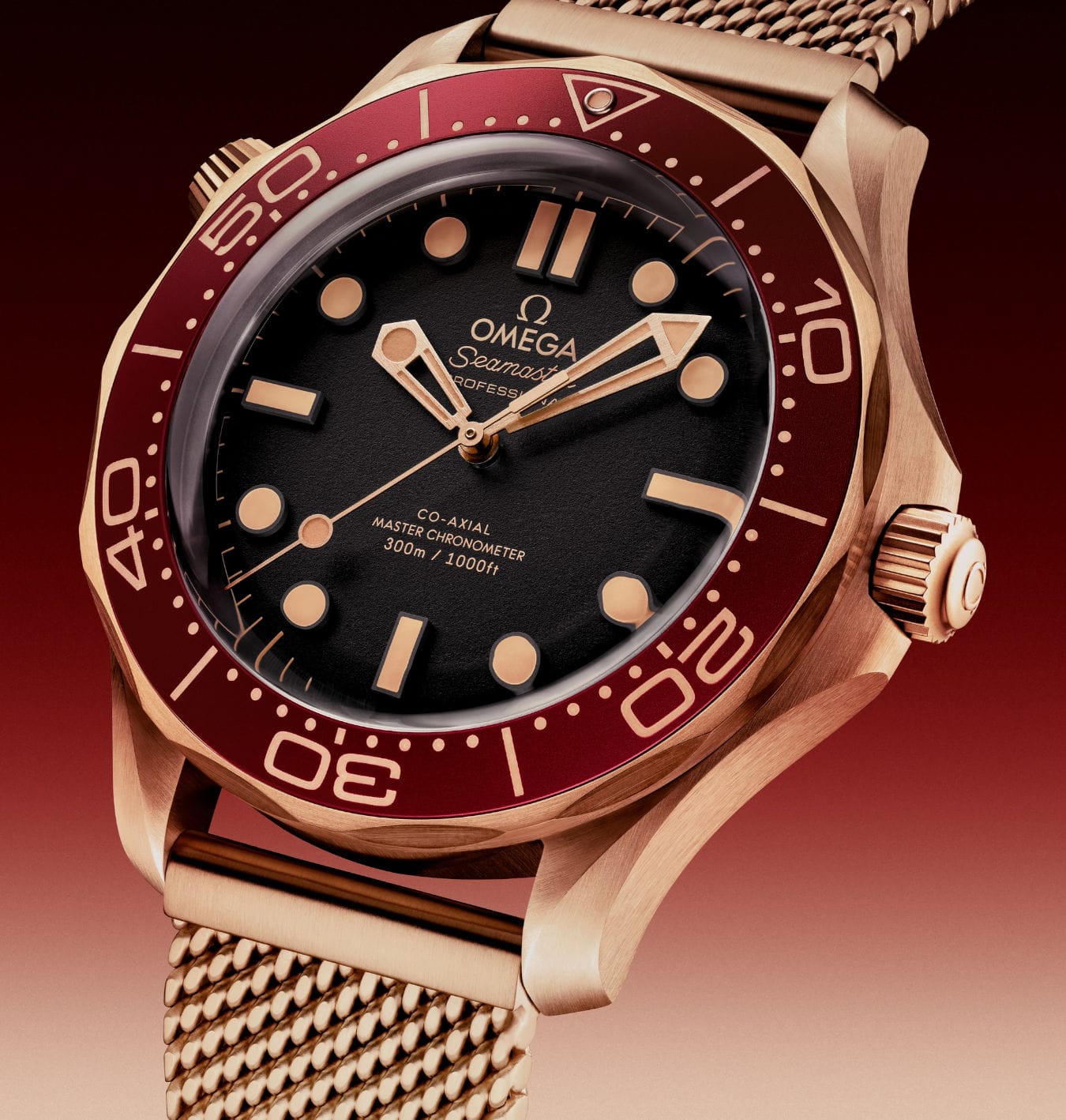 2025 Omega Seamaster Diver 300M Bronze Gold "Ironman" on Bracelet 210.90.42.20.01.003