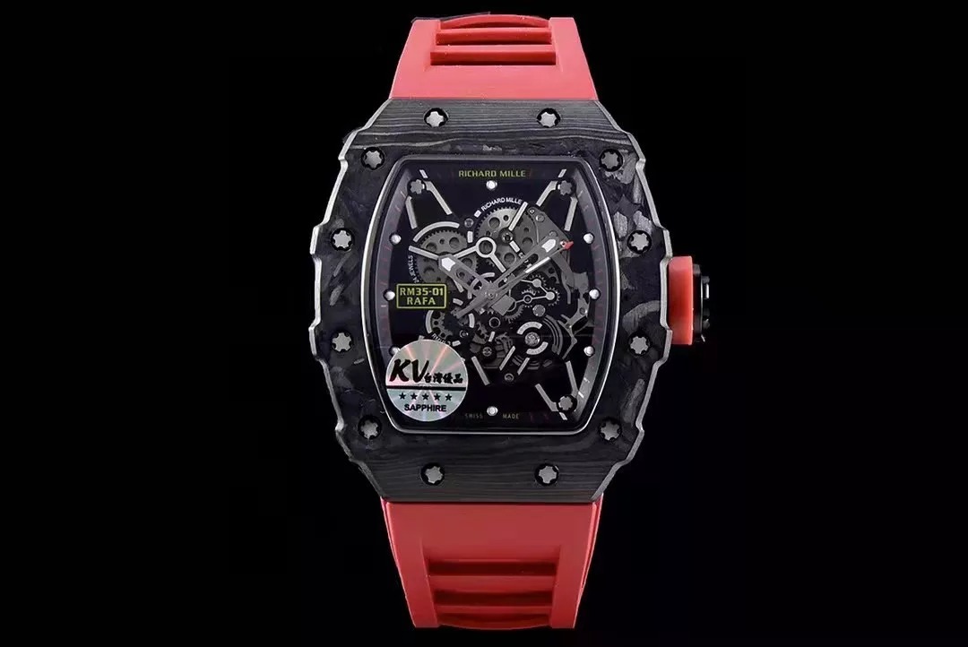 RM 35-01 Black Red Strap 42mm