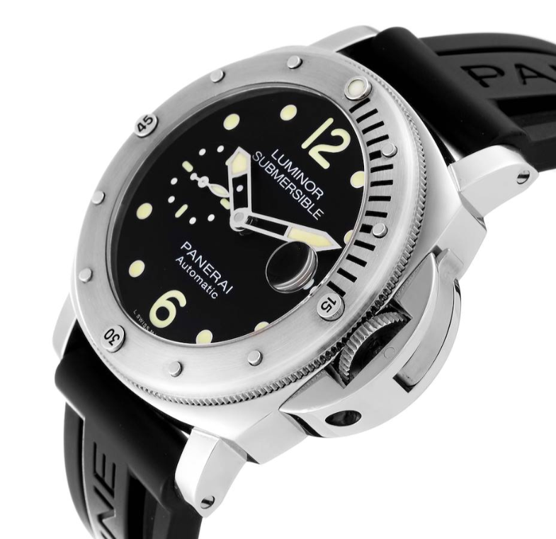 Panerai Luminor Submersible Automatic Acciaio 44mm Black Dial Men's Watch Pam01024