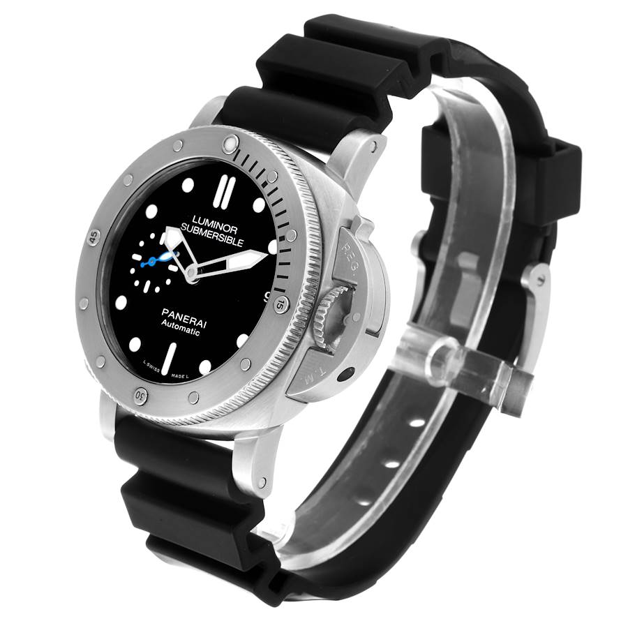 Panerai Luminor Submersible 1950 Amagnetic 3 Days Automatic Titanio 47mm Black Dial Men's Watch Pam01389