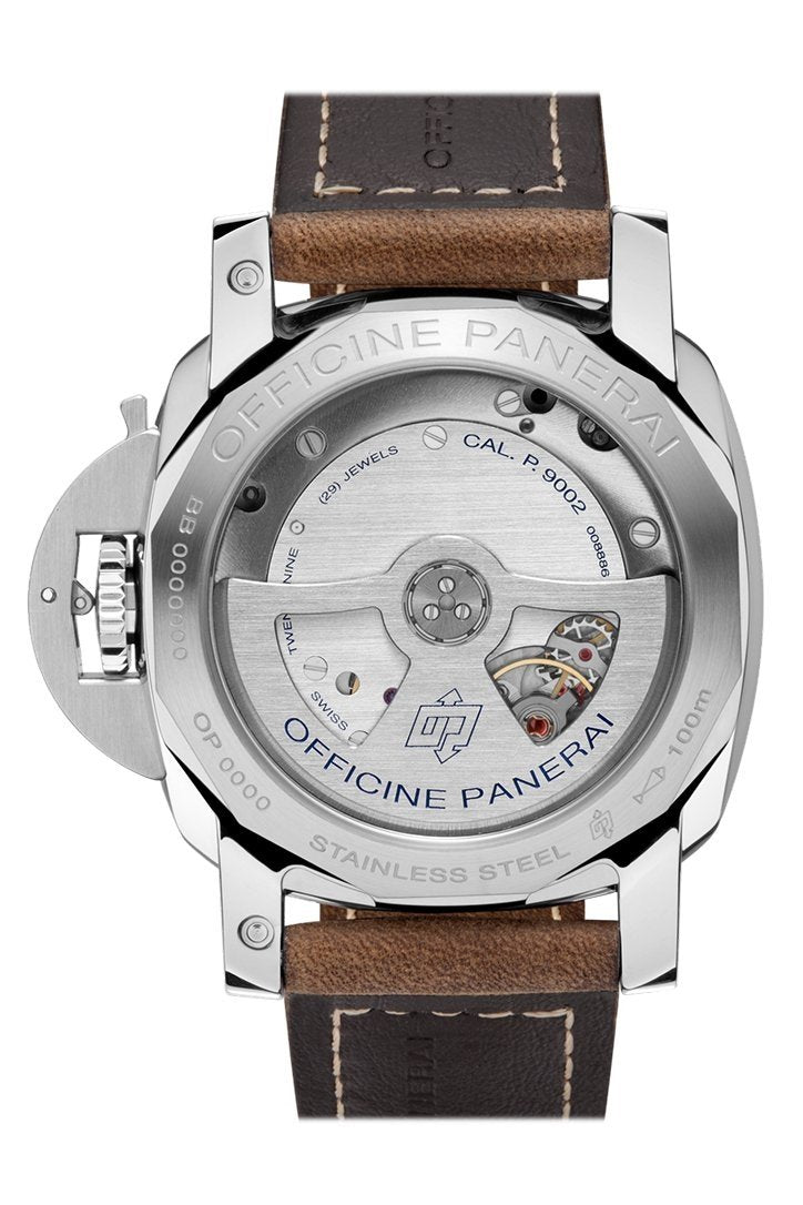 Panerai Luminor 1950 3 Days Gmt Power Reserve Automatic Acciaio 42mm Black Dial Men's Watch Pam00537