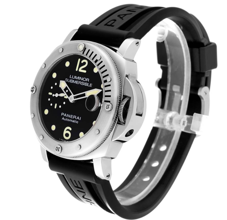 Panerai Luminor Submersible Automatic Acciaio 44mm Black Dial Men's Watch Pam01024