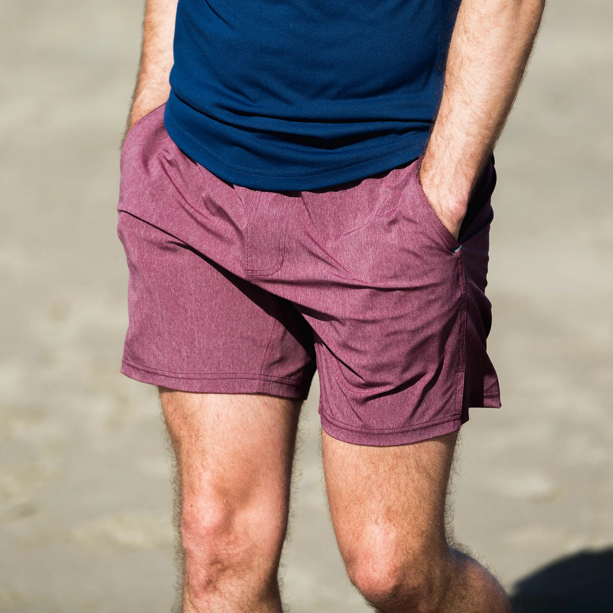 Momentum Short in Heather Oxblood