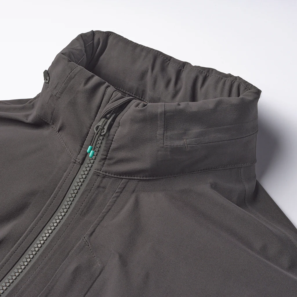 Elements Jacket with Hood in Steel Gray