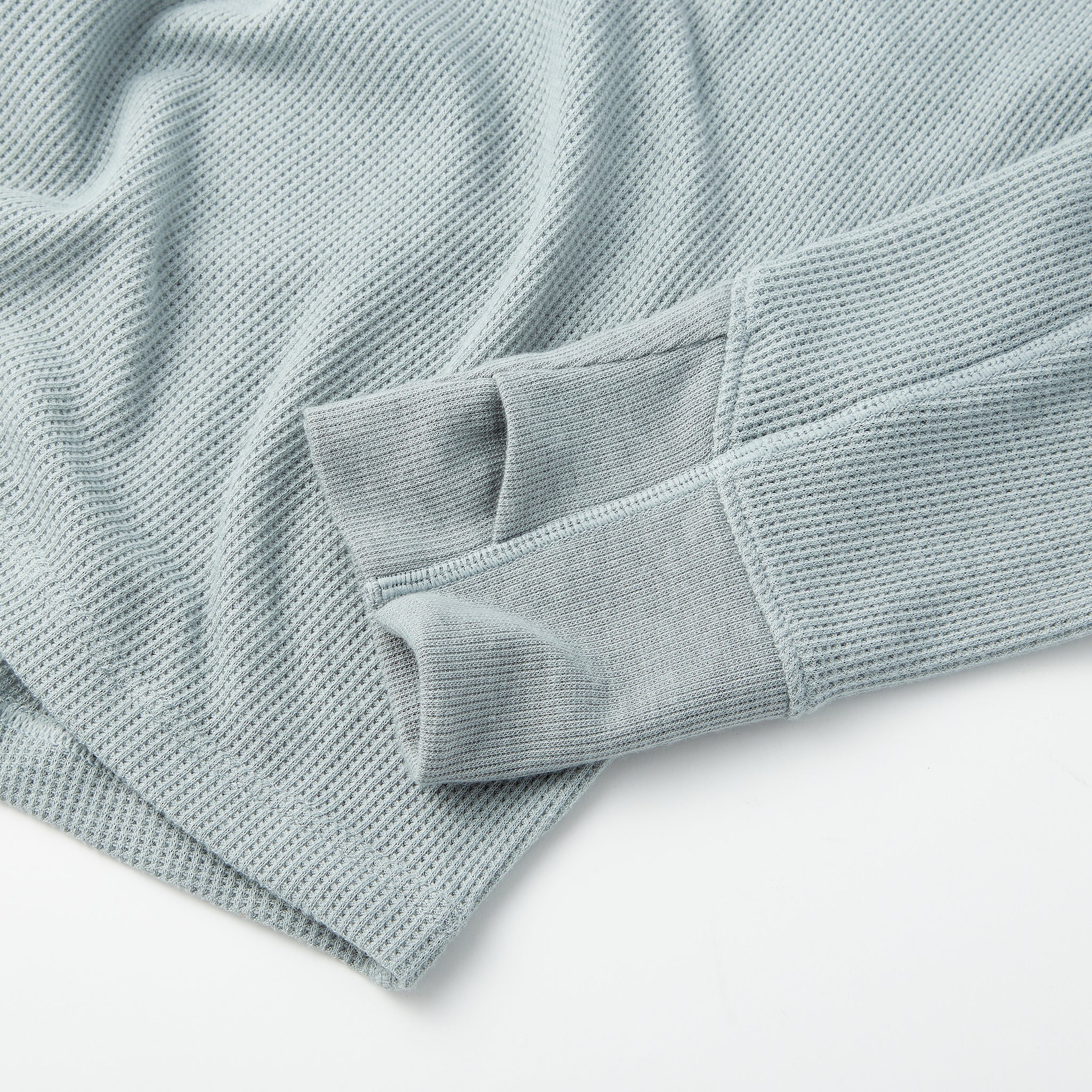 Weekend Thermal Henley in Good Gray